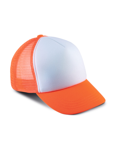 KUP-KP143-KIDS' TRUCKER MESH CAP - 5 PANELS